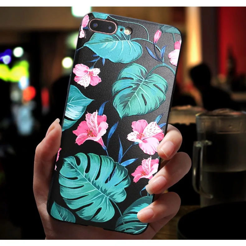 Premium Relief Soft Silicone Phone Back Cover