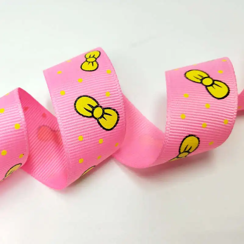 Репсовая лента с бантом 5 ярдов 1 дюйм|grosgrain ribbon|10 yardribbon wedding |