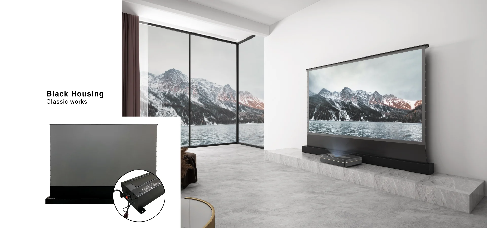 ZENY Pantalla de proyector desplegable 100 pulgadas 16:9 HD Pantalla de  proyección plegable de cine en casa portátil para interiores y exteriores
