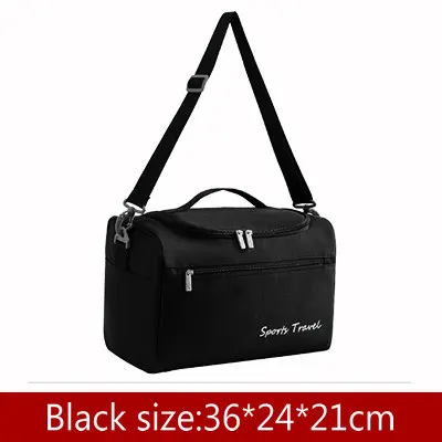 Большая вместительная сумка для фитнеса для женщин, спортивные сумки для спортзала, мужские походные сумки для хранения, влажные и сухие раздельные сумки для плавания - Цвет: Black
