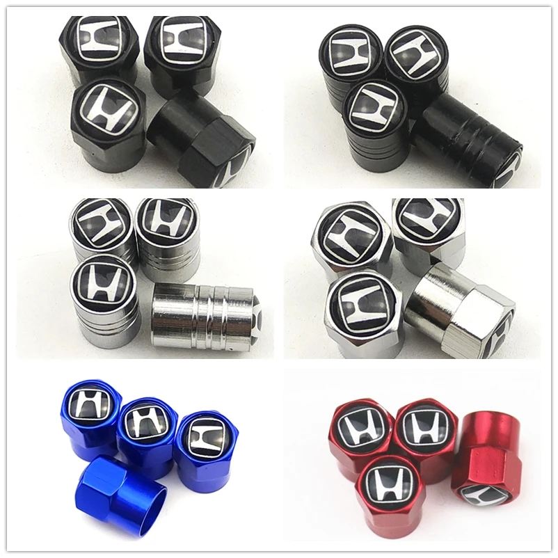 

2019 New Wheel Caps Theftproof Metal Car Wheel Tires Valves Tyre Stem Air valve Caps Airtight Cove for honda car accessories
