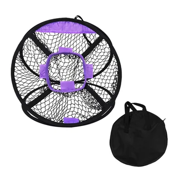 

New Portable Golf Indoor Outdoor Chipping Pitching Cages Mats Practice Three Floor Net Golf Training Aids Net for Golf Beginners
