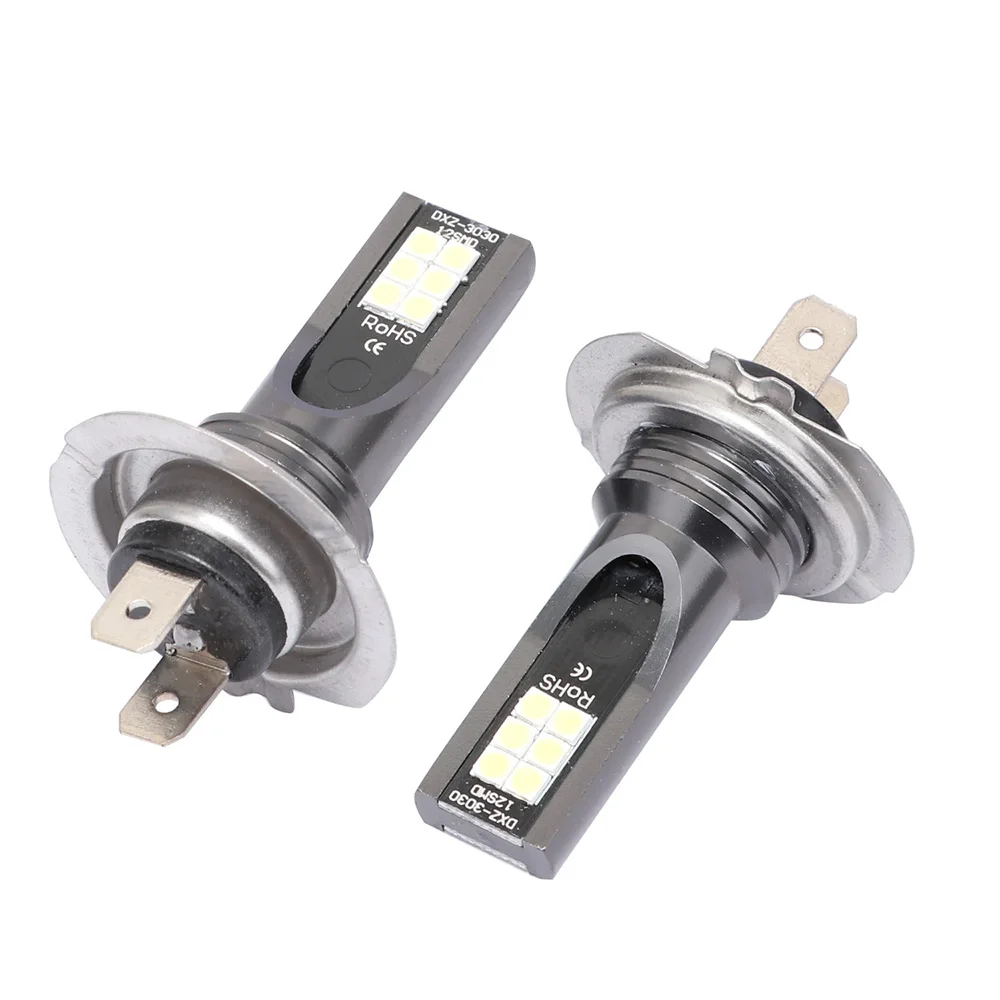 Автомобильные фары 2шт H7 Nebel Lichter Birne 3030SMD 1600LM 3000K желтый свет авто Fahren Laufen Lampe Авто Led Licht оптом