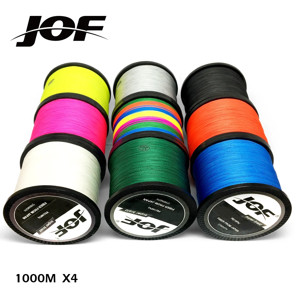 

2018NEW 1000m 4 strands PE Braided Wire Muliti Colors Multifilament Fishing Line Fishing Tackle lure 10LBS-80LBS Sale-Seller