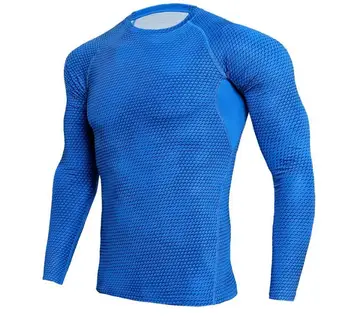 

2020 new Spring Autumn men long sleeve T-shirt v01 blue white