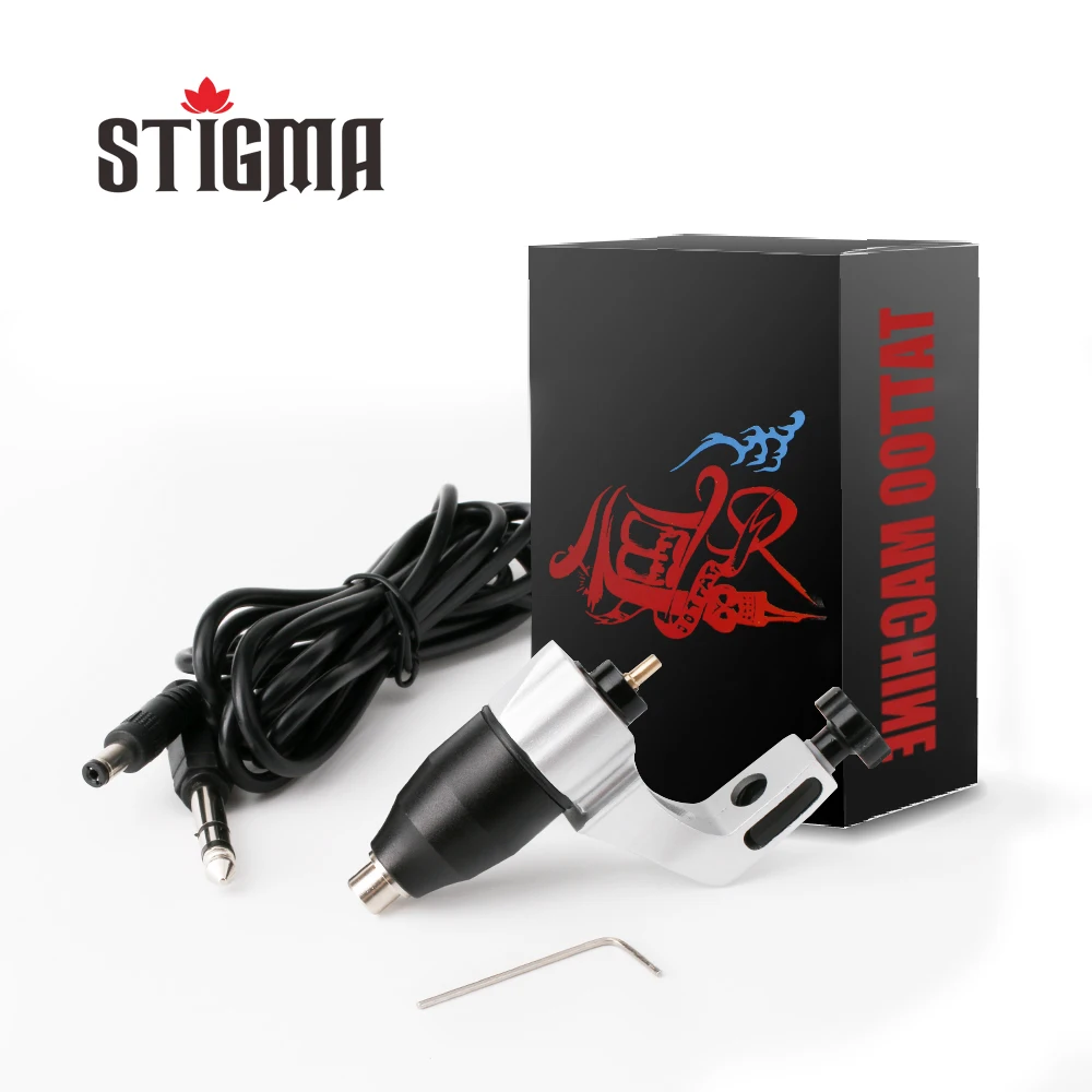 

Stigma Rotary Tattoo Machine High Quality Adjustable Stroke Direct Drive RCA Cord Professional Gun Black Color Tattoo Halo Gun