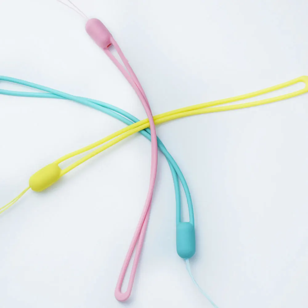 실리콘 세계 실리콘 휴대 전화 매는 밧줄 전화 손목 스트랩 Keycord 카메라 ID 카드 USB 분실 방지 교수형 밧줄 손 매는 밧줄