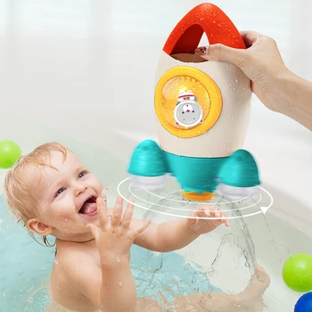 Bath Toy Water Spray Bathroom Set baby bathtubs Shower Play Swimming Water Clockwork Summer Toys for Children Toddler Kids Baby 1