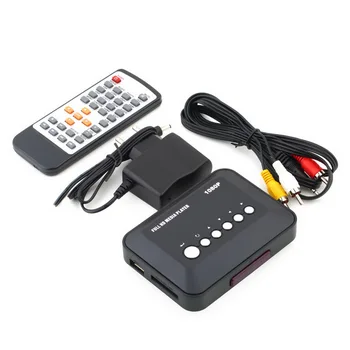 

1080P HD Multimedia Player SD/MMC TV Videos SD MMC RMVB MP3 Multi TV USB HDMI Media Player with Remote Controller EU Plug