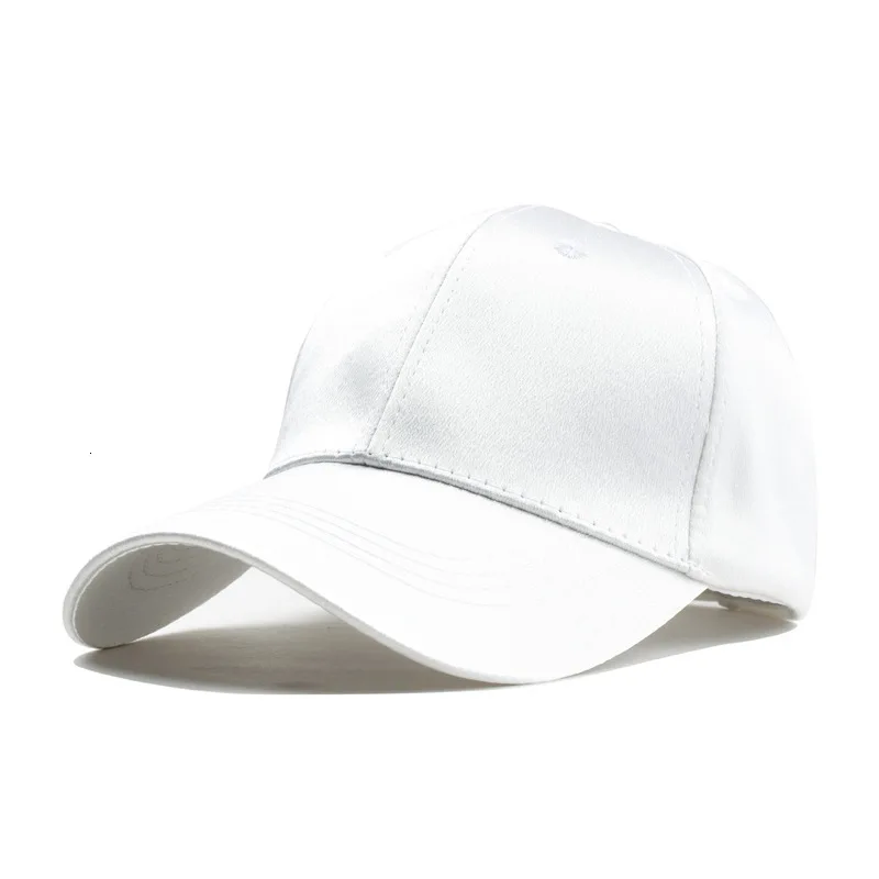 Бейсбольная кепка, Мужская Регулируемая Кепка, Повседневная Кепка для отдыха, одноцветная бейсболка, кепка s Casquette, облегающая хип-хоп кепка для мужчин - Цвет: white