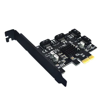 

PCI-E to SATA 3.0 4-Port SATA III 6G Expansion Controller Adapter Card AS99