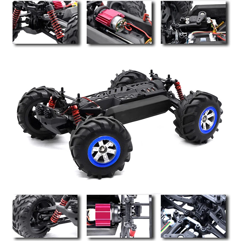 Caminhão com Luz Carro de Controle Grande Carro Drift Racing Buggy Água Terra Anfíbio Velocidade 30 km - h 2.4g Remoto Brinquedos rc 4wd 1:12 16 High Quality Brinquedos e hobbies