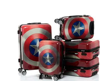 

Suitcase men's suitcase 28 inch Cardan wheel college students female personality code pull rod suitcase American captain chaopai
