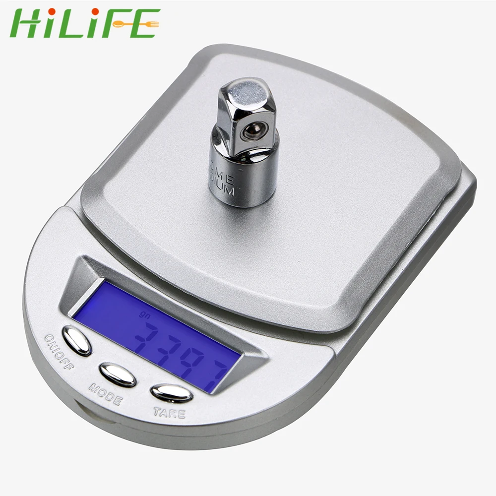 

HILIFE LCD Digital Jewelry Scales Backlight Electronic Scale Precision 200g/ 0.01g Pocket Weight Balance Gram Scale Kitchen Tool