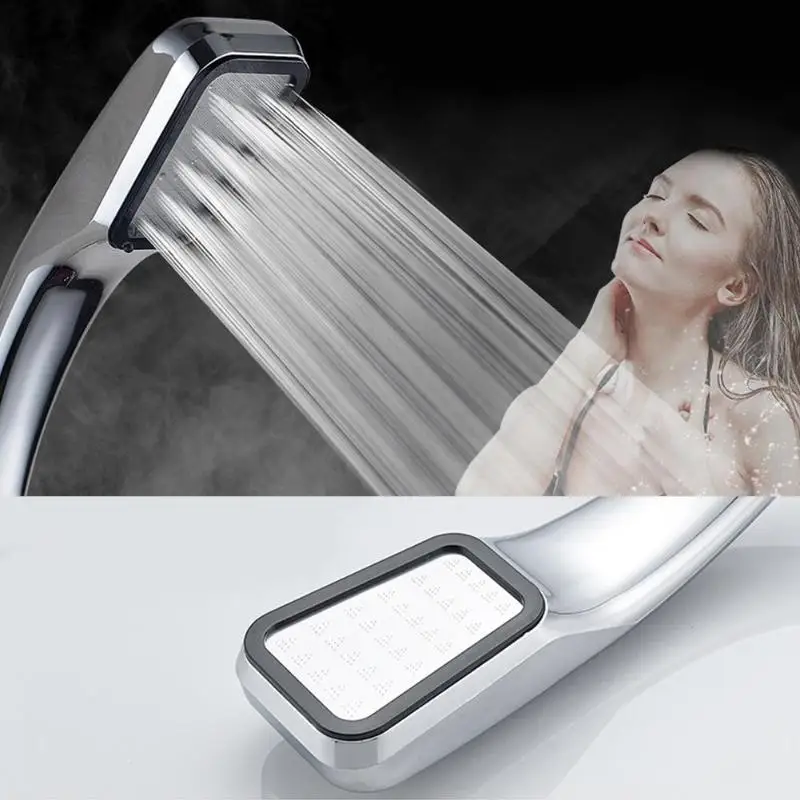 

High Pressure Rainfall Shower Head Water Saving Filter ABS Chrome Spray Powerful Nozzle 300 Holes Panel Bathroom Accessory