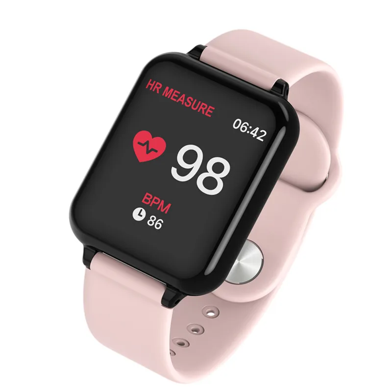 Топ смарт часы водонепроницаемые ios android для мужчин и женщин умный Браслет монитор сердечного ритма кровяное давление напоминание умный Браслет - Цвет: Pink 2