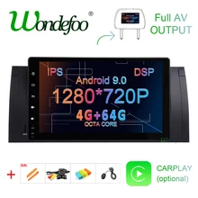 " ips DSP 8 ядерный Android 9,0 4G 64G gps для BMW E39 E53 X5 M5 мультимедийный плеер Радио сенсорный экран Авто Стерео без DVD