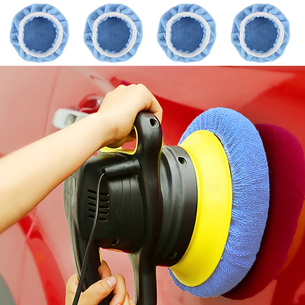 

2019 8Pcs/set Buffing Pad Set Thread 20cm Auto Car Polishing pad Kit for Car Polisher Accessories Car Waxing Set