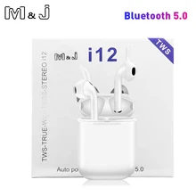 M&J tws Pop Up Bluetooth Earbuds Wireless Headphones Headset Mini 5.0 Stereo Wireless Earbuds For phone Wireless headset
