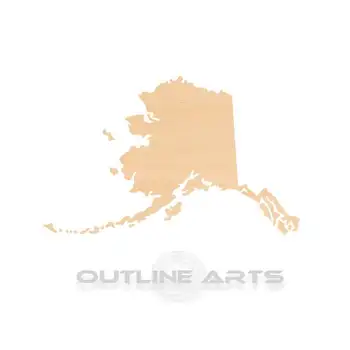 

10 pieces Alaska Laser Cut Wood Shape Craft Supply