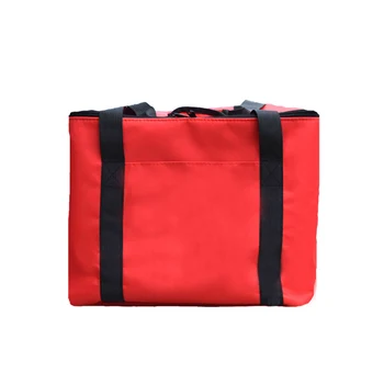 

Zipper Food Storage Takeaway Pizza Delivery Bag Portable Waterproof Oxford Cloth Holder Strength Picnic Container Insulated