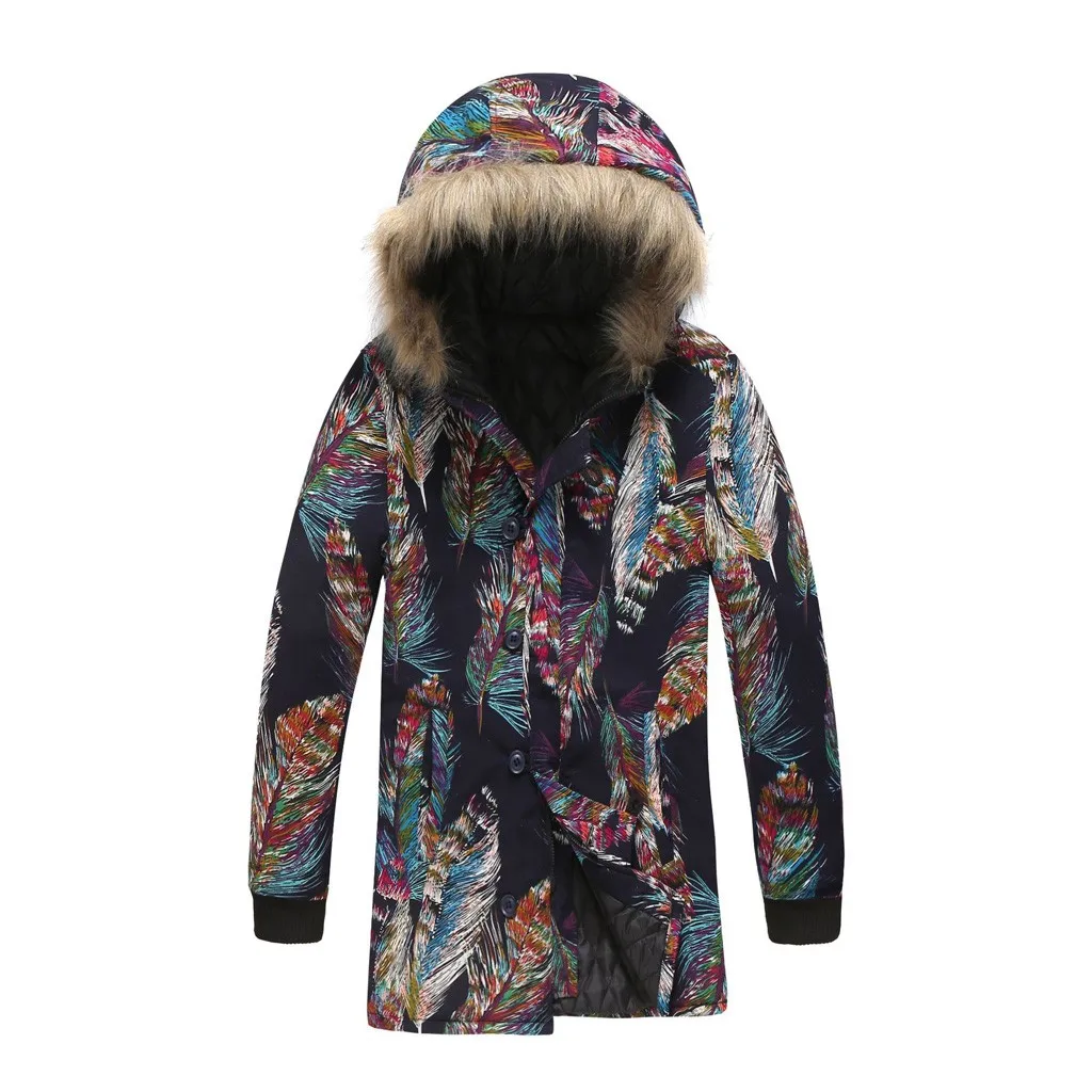 Винтажные зимние лыжные куртки больших размеров, мужские Брендовые пальто с капюшоном и принтом, мужские толстые плотные теплые мужские зимние хлопковые куртки высокого качества для мужчин