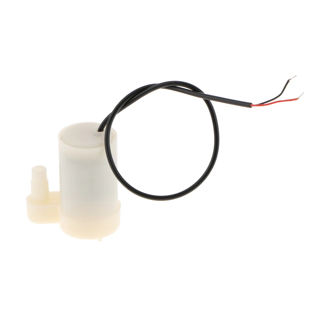 Mini Micro Submersible Motor Pump Water Pumps DC 3-6V 120L/H For Flower Pot Watering, Ultra Quiet With 22cm Wire