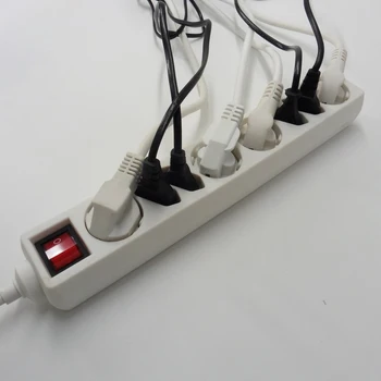 

EU Power Strip Smart plug Home Electronics Socket 3000W 16A250V 10A 16A 4.0 4.8 2m socket Multifunction White European SOCKET