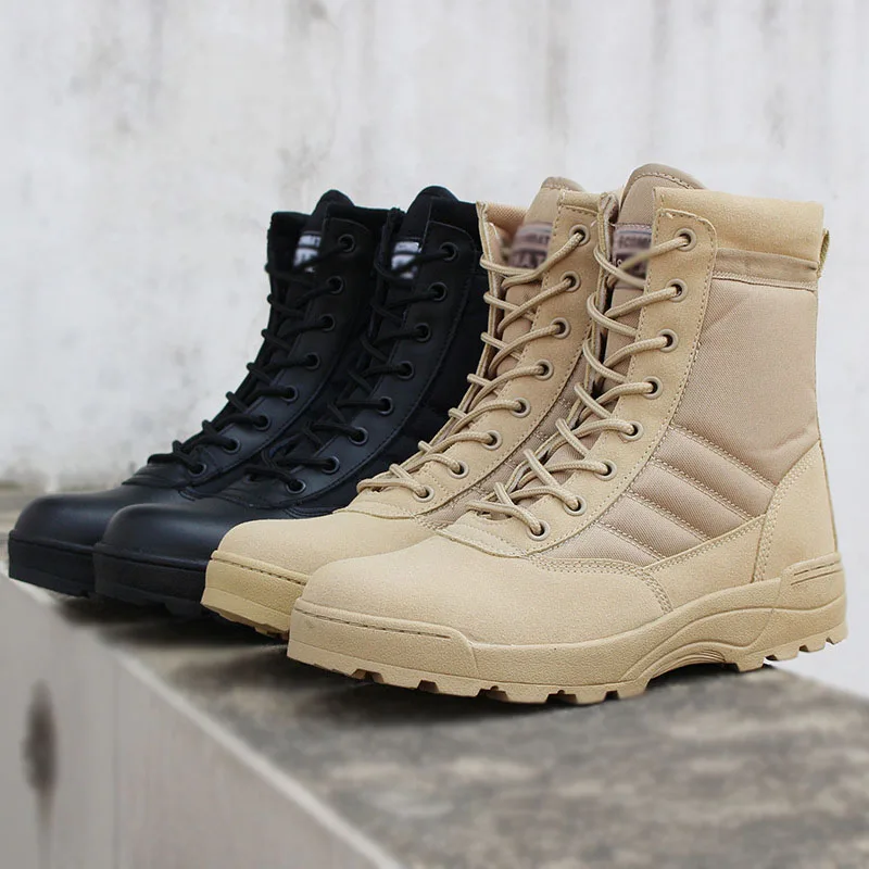 Мужские тактические ботинки; армейские ботинки; мужские военные ботинки для пустыни; Водонепроницаемая рабочая обувь; спортивная обувь для альпинизма; мужские уличные ботинки
