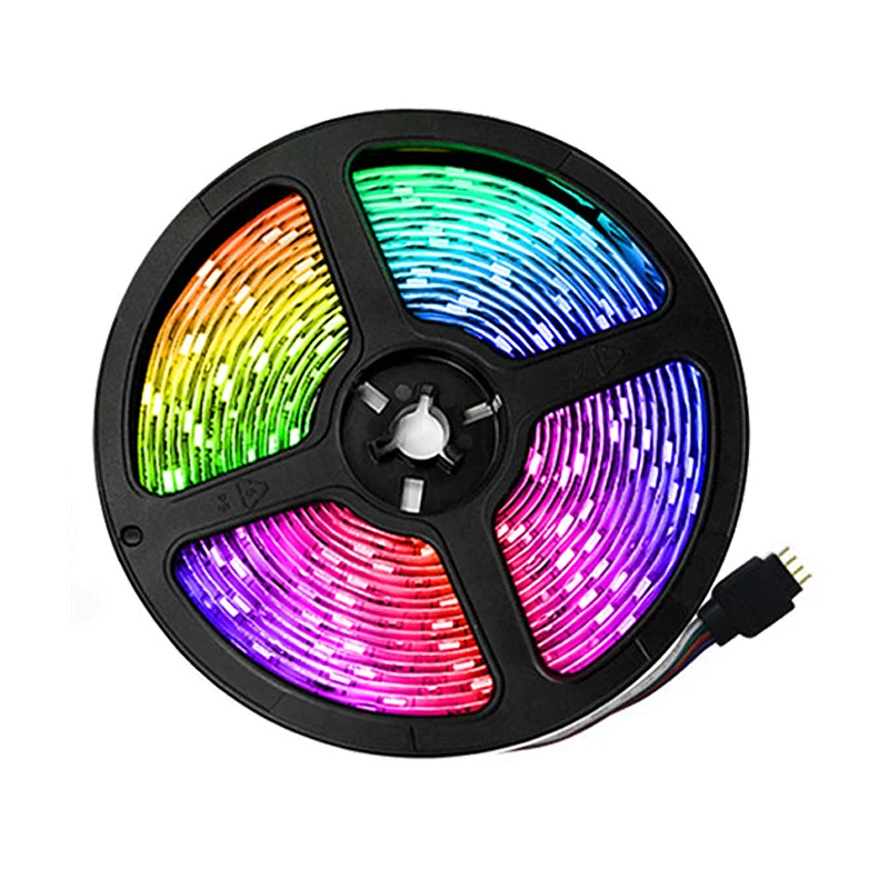 Tira de luces led con control remoto para habitación iluminación LED cinta de neón lámpara impermeable tira Led 5050/2835 RGB cinta Flexible adaptador ► Foto 3/6