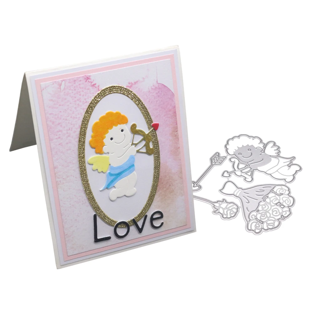 

Cupid Archery Carbon Steel Cutting Mold Craft Cupid Love Cutting dies DIY Scrapbook Photos/Album