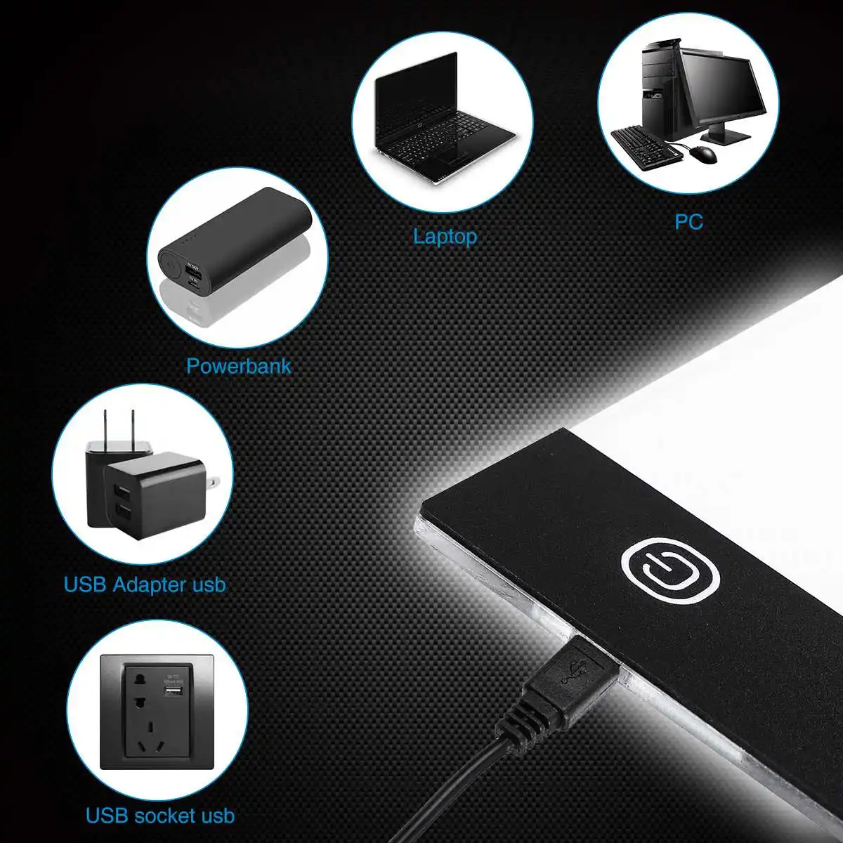 A4 светодиодный планшет для рисования цифровая графика USB СВЕТОДИОДНЫЙ светильник коробка копировальная доска электронная художественная графическая живопись письменный стол яркое управление