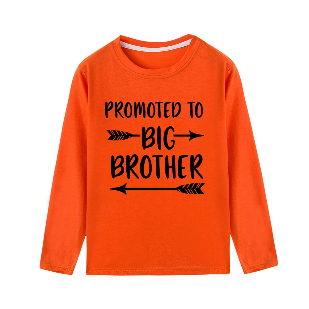 Promoted To Big Brother Toddler Boy Shirt Kids Tshirt Boys Tops Autumn Long Sleeve Casual Children Clothing BOYS T Shirts