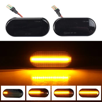 

LED Dynamic Turn Signal Blinker Sequential Side Marker Mirror Indicator Light For VW Golf 3 4 Polo Sharan Seat Ibiza Skoda Ford