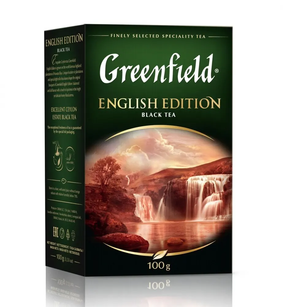 Чай Greenfield &quotEnglish Edition&quot черный листовой 100 гр | Продукты