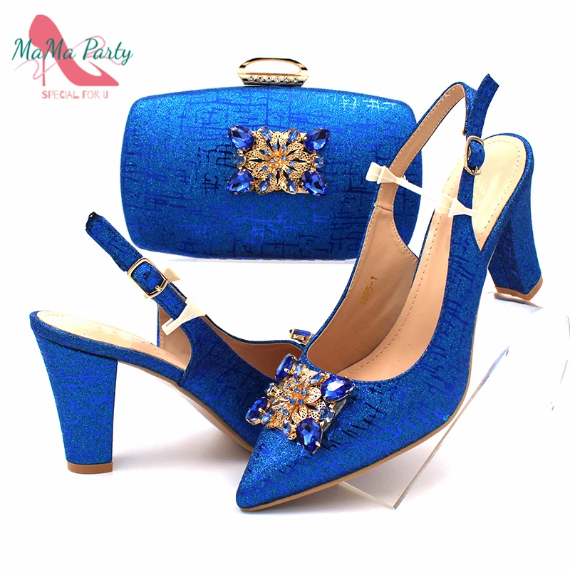 Fashionable African Shoes and Bag Set