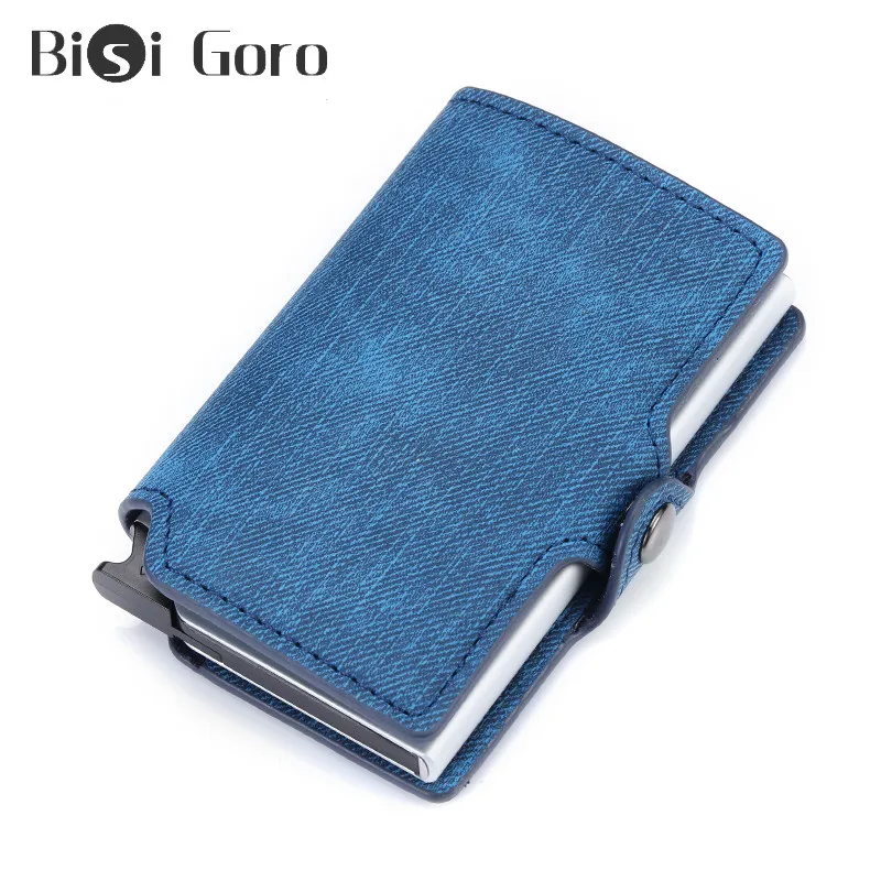 BISI GORO 2021 новые модные джинсовые смарт-кошельки Мужской брендовый мини-кошелек