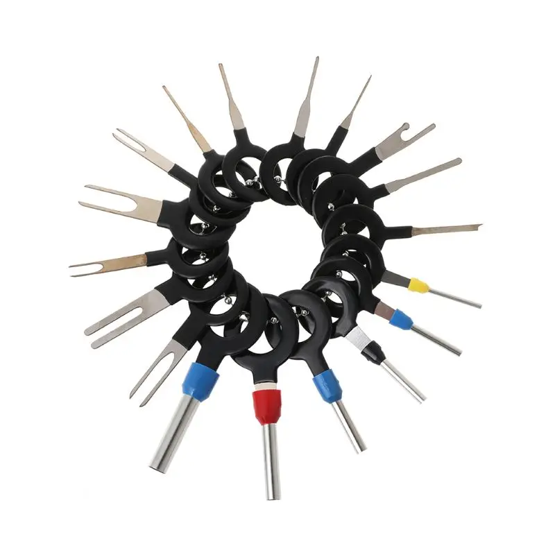 

Car Plug Terminal Removal Tool Push Pin Tool Pick Needle Harness Pick Needle Retractor Unlock Key Removal Tool U4LB