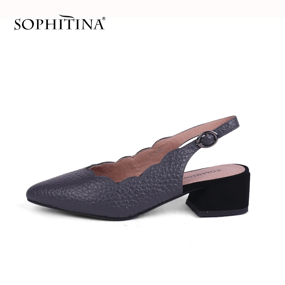 SOPHITINA/удобные босоножки на квадратном каблуке Высококачественная пикантная