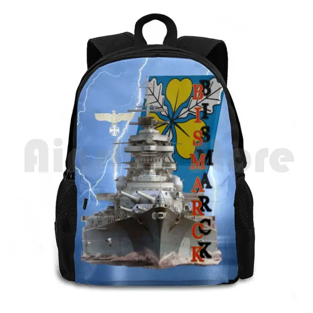 Bismarck mochila de senderismo al libre, de escalada, Ideas, buque de guerra, juegos en línea de Alemania, Juegos de ordenador| Mochilas| - AliExpress