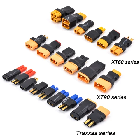 Adapter XT30 XT60 XT90 Traxxas T Plug Deans EC5 EC3 Female to Male HXT 4MM Connectors Plug RC Lipo Battery Control Parts DIY Adapter XT30 XT60 XT90 Traxxas T Plug Deans EC5 EC3 Female to Male HXT 4MM Connectors Plug RC Lipo Battery Control Parts DIY