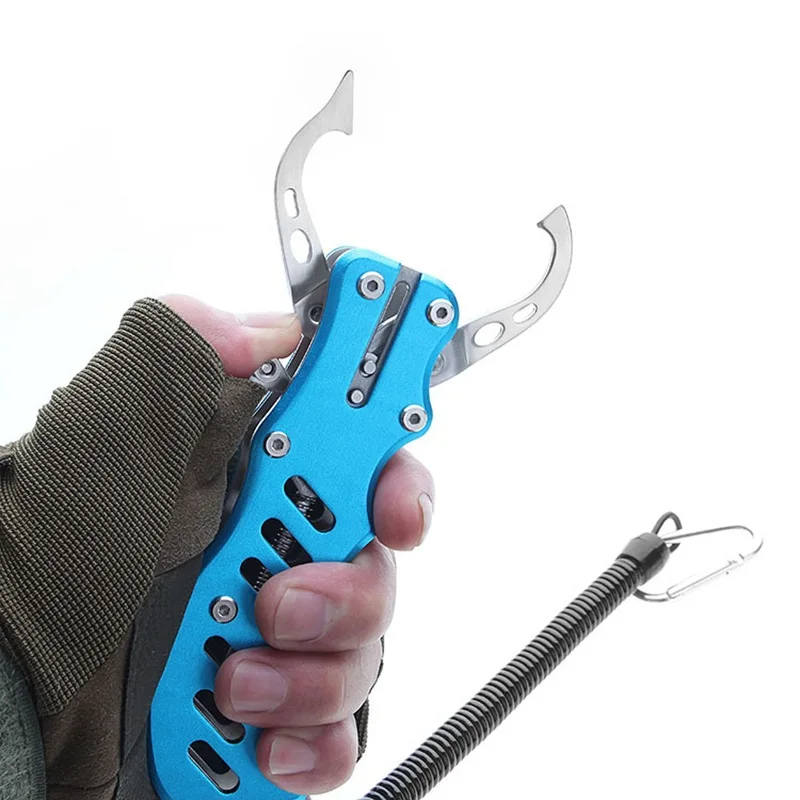 

Stainless Steel Fish Grip Does Not Damage Fish Road Yakong yu qian Portable Floating Lightweight Fish Pliers Connecting Rope for