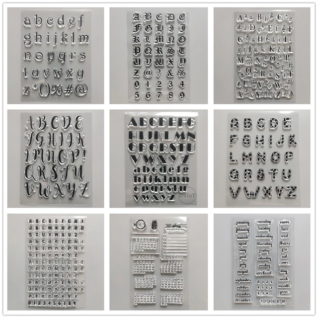 German letter Clear Stamps for DIY Scrapbooking/Card Making/Kids Christmas  Decoration Supplies Popular A1826 - AliExpress