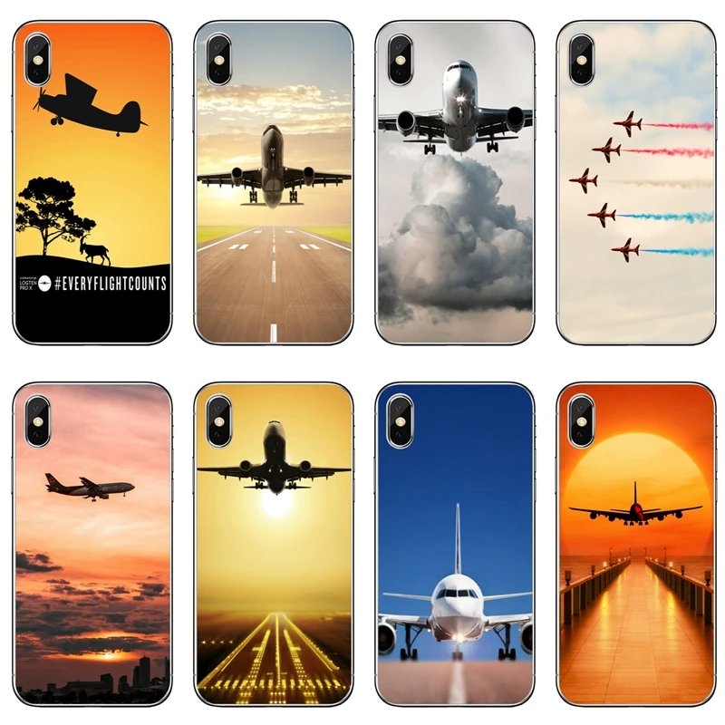 Чехол для телефона Airplane fly travel cloud Plane Xiaomi Redmi 7 7A K20 6 6A 5A 4A 4X 5 plus Note 8 4 3 2 pro|Бамперы| |