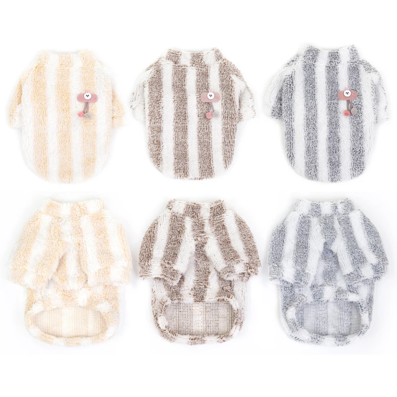 

Autumn Winter Dog Clothes Hoodies Stripe Pentagram Pattern Dog Puppy Clothes for Small Dogs Coats Jackets Pet Clothing Outfits
