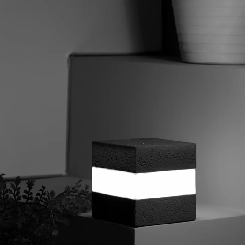 Кубический ночник с зарядкой от Usb, цветная светодиодсветодиодный прикроватная лампа, украшение для кафе, бара|Настольные лампы| | АлиЭкспресс - Красивые светильники