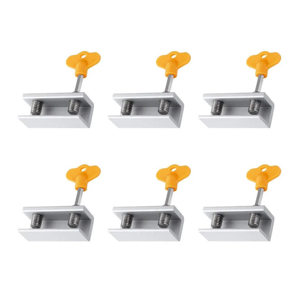 4/6 Sets Adjustable Sliding Window Locks Child Baby Safety Security with Keys Furniture Hardware Accessories | Обустройство дома