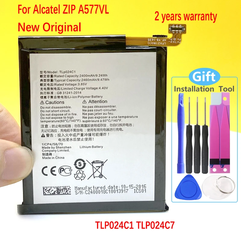Аккумулятор для Alcatel ZIP A577VL TLP024C1 TLP024C7 TLP024CJ TLP024CC мобильный телефон оригинал |