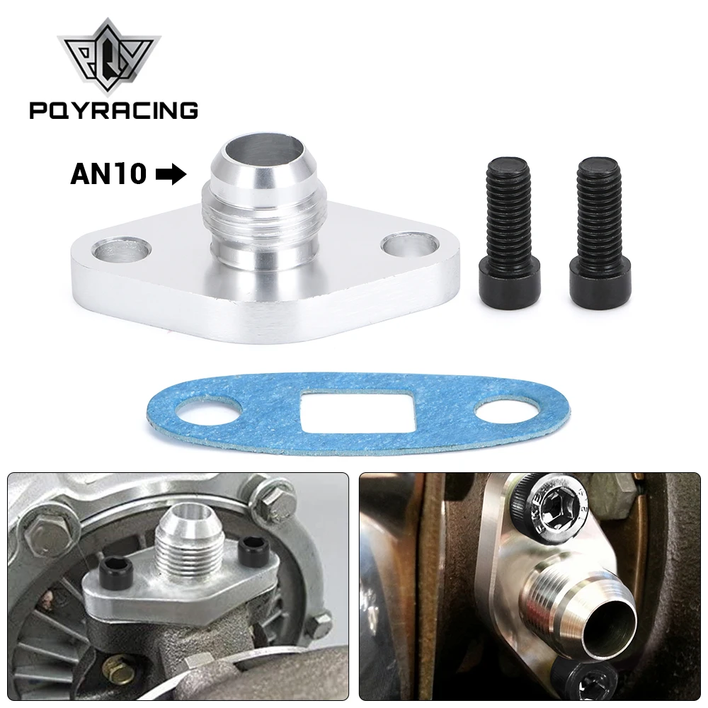 PQY Turbo переходник для возврата/слива масла AN10 TOYOTA LEXUS 1JZ 2JZ GTE OFG35|Подвесы хомуты и
