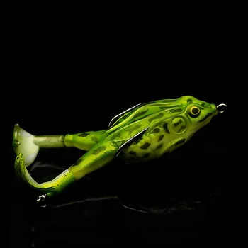 BEST PROMO ❤️ Double Propeller Frog Soft Baits Shad Soft Lure Jigging Fishing Lure Bait Prop Topwater Catfish Silicone Artificial Wobblers - discount item 64% OFF Sports & Entertainment